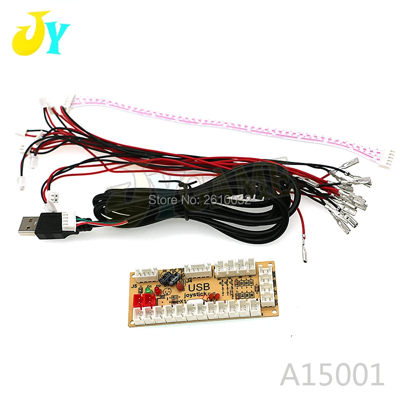 

Zero Delay Arcade USB Encoder PC To Joystick MAME & Fight Stick Controls 2.8mm & SANWA Push Buttons Type