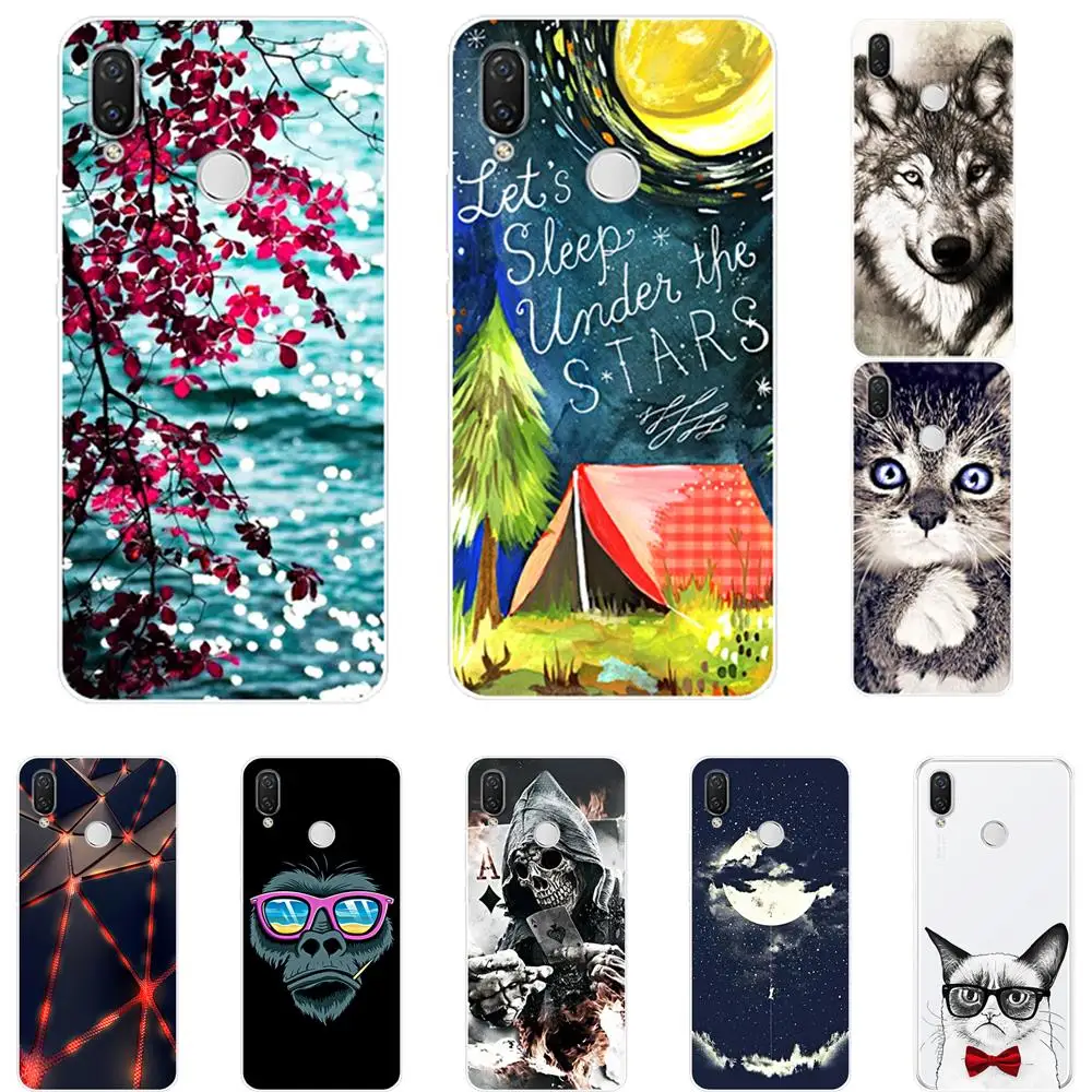 

New arrived silicone case for huawei Nova 3i case soft TPU Back phone cover for Nova3i funda cover Coque bumper