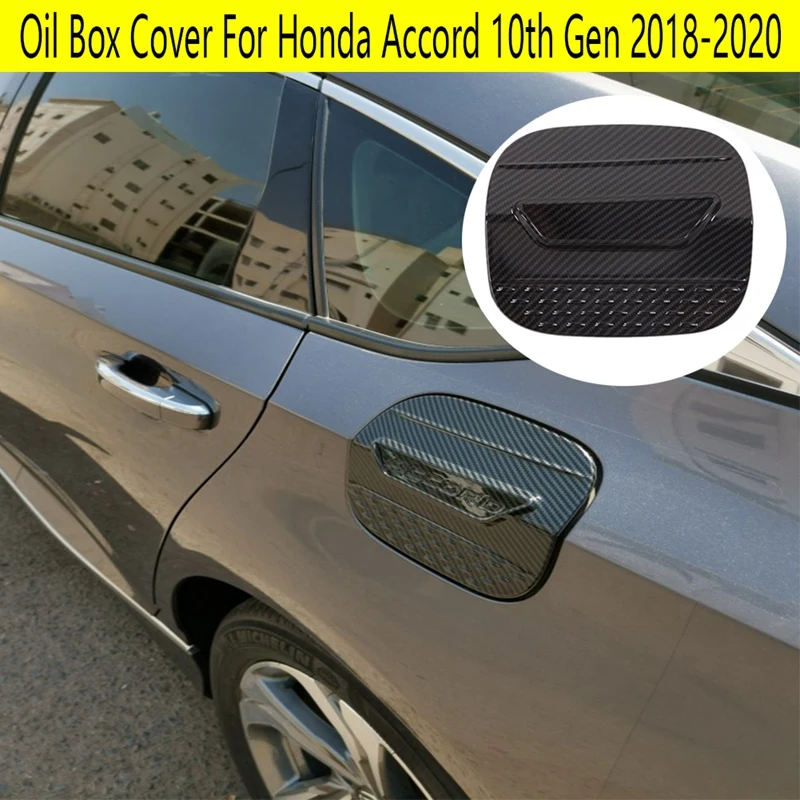 Car Accessories Oil Box Cover Trim Fuel Tank Cap Assembly Replaces for