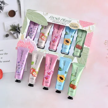 

Plant Extract Floral Hand Cream Set Hydrating Brighten Skin Color Smooth Fine Lines Hand Cream Kit