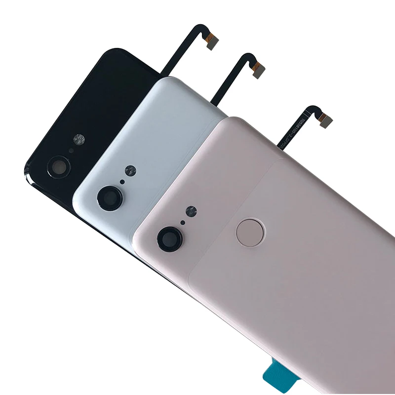 Оригинальная задняя крышка батарейного отсека+ отпечаток пальца+ объектив камеры для Google Pixel 3 XL задний корпус