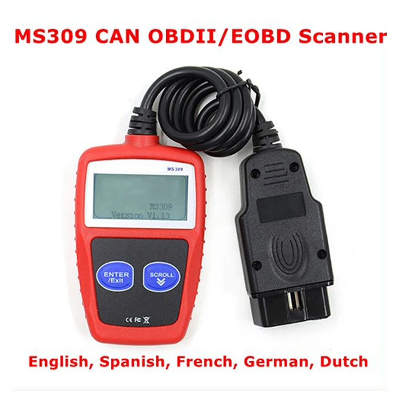 MS309 OBD2 сканер для считывания кода автомобиля MS 309 автоматический диагностический инструмент OBD 2 Автомобильный диагностический считыватель кода двигателя лучший ELM327 OBD