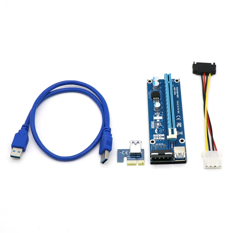 Распродажа запасов! PCI Express 1X 16X VER 006C 008C 008S переходник для удлинителя видеокарты USB