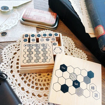 

Cool Bee Nest Fashion Week Theme Wooden Stamp DIY Journal Diary Decoration Sticker Supplies Free Shipping