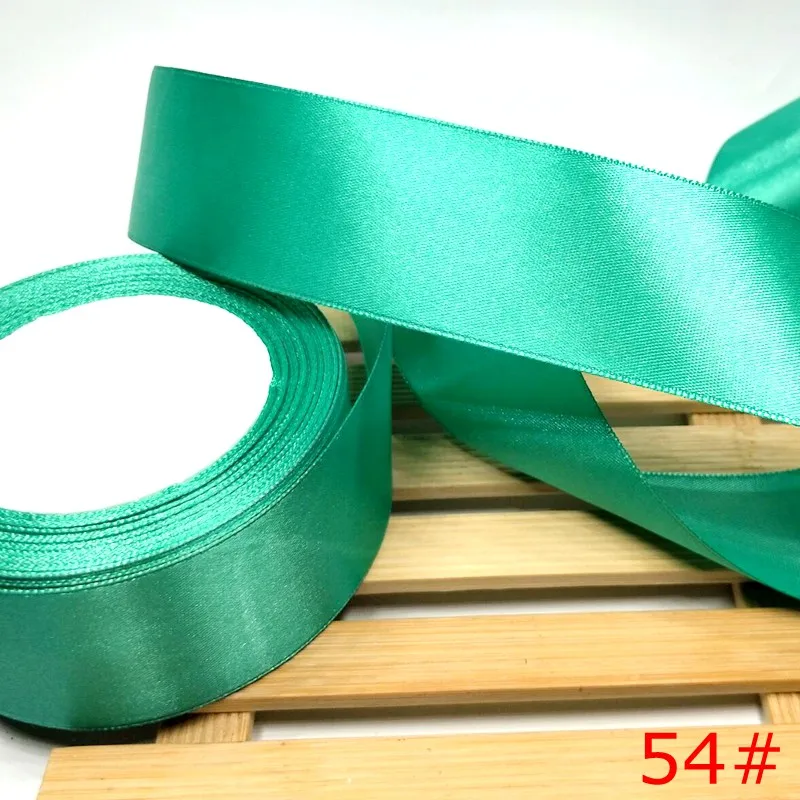 HL 5 meters 15/20/25/40/50mm  Solid Color Satin Ribbons Wedding Decorative Gift Box Wrapping Belt DIY Crafts
