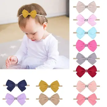 

12 Pcs Baby Girls Nylon Headbands Newborn Infant Toddler Hairbands Soft Headwrap