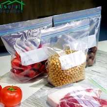 

Sealable Bags for Food Storage Zipper Package Transparent Plastic Bag with Closure Kitchen Refrigerator Storage and Organization