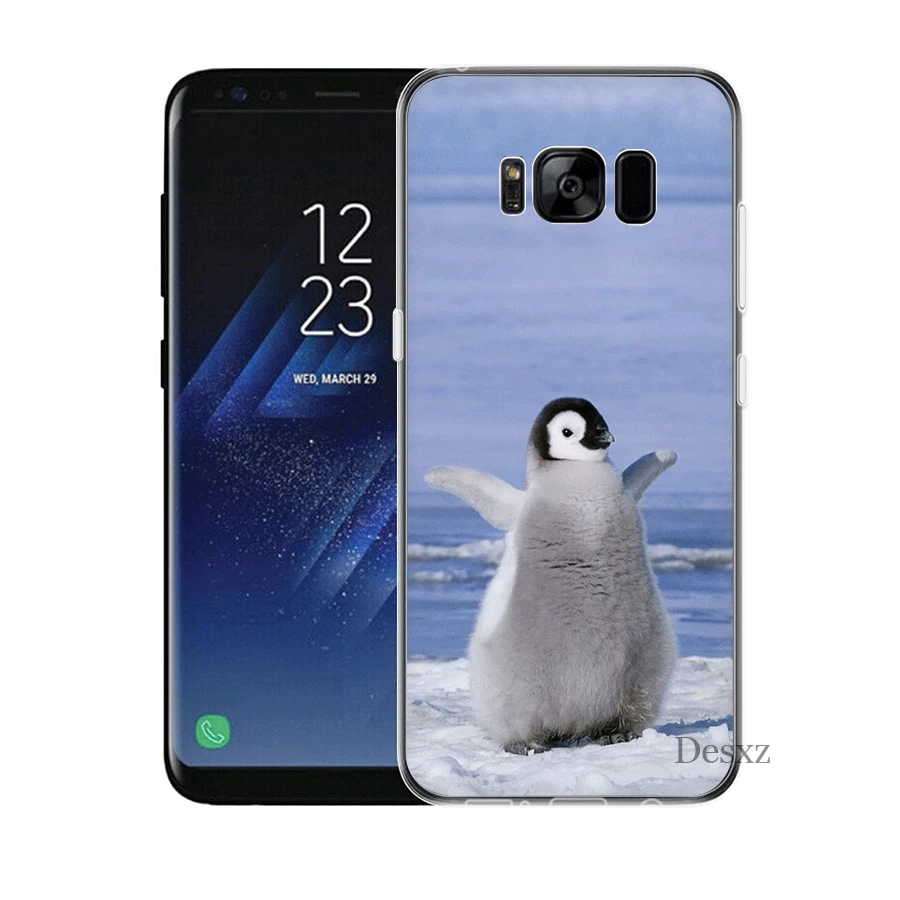 Мобильный чехол для телефона для samsung A3 A5 A6 A7 A8 A9 A10 A20 A30 A40 A50 A60 A70 в твердом переплете с милым пингвином;
