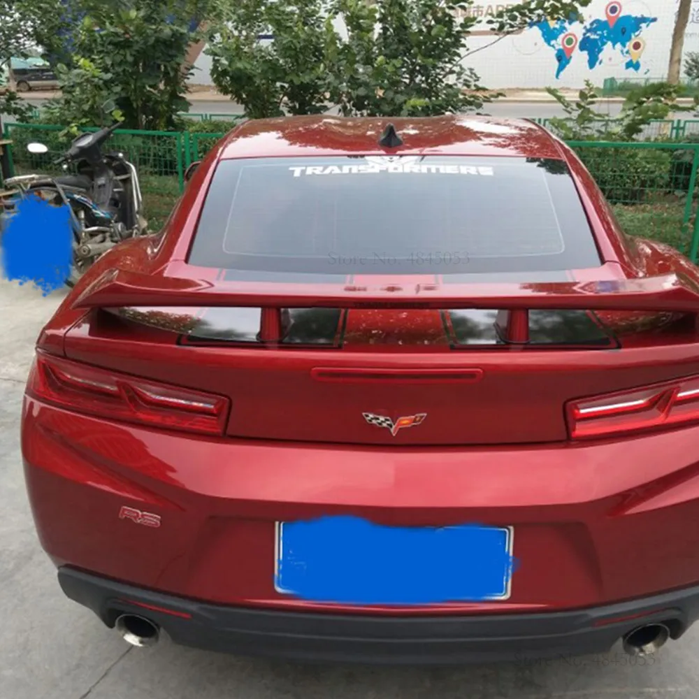 AITWATT для Chevrolet Camaro 2010- ABS пластиковый Неокрашенный цвет задний багажник крыло губы крыша автомобильный спойлер часть автомобиля аксессуары