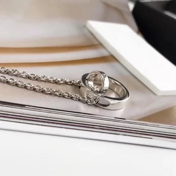 

Europe and the United States popular S925 sterling silver fashion round necklace ladies high-end jewelry free shipping