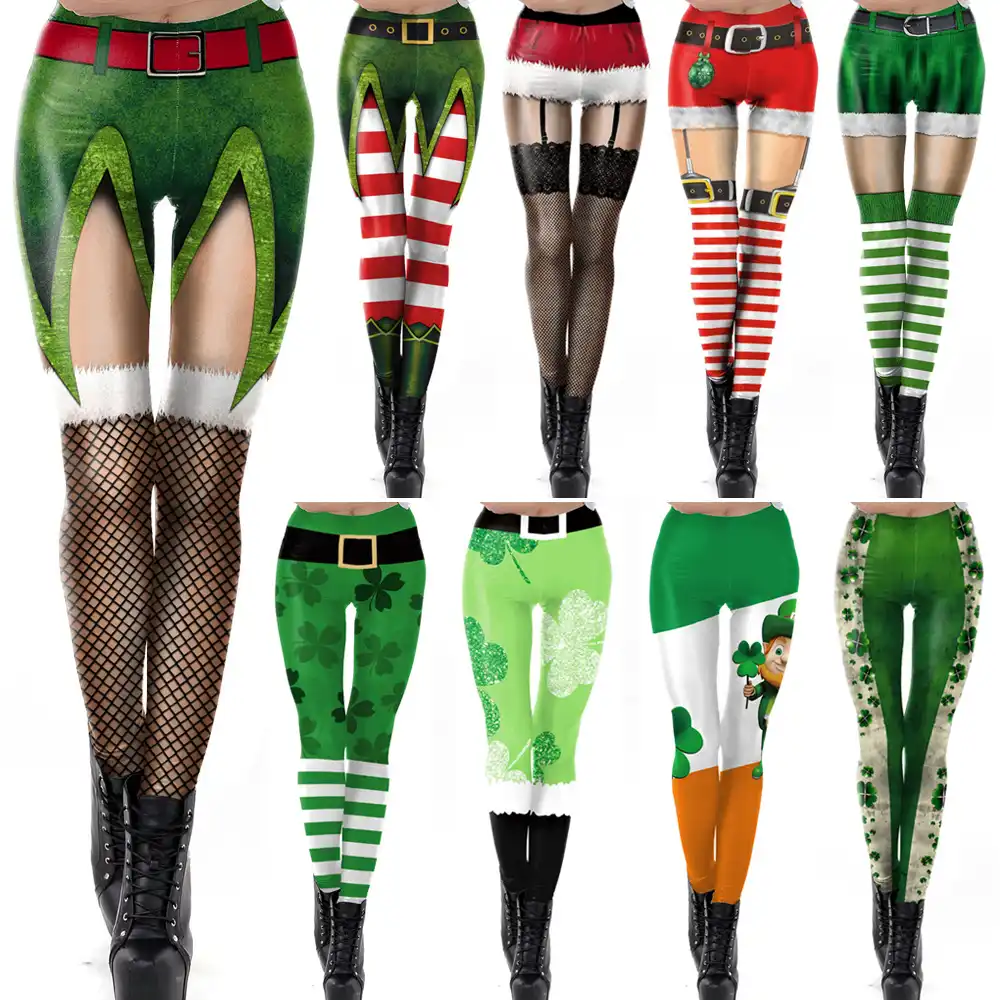 women's plus size christmas leggings