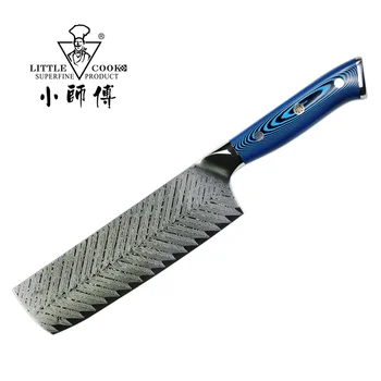 

Little Cook 8 Inch Japanese VG10 Damascus Steel Chef Knife Forged knives Fixed Meat Cleaver Cooking Cuisine Tools Accessories