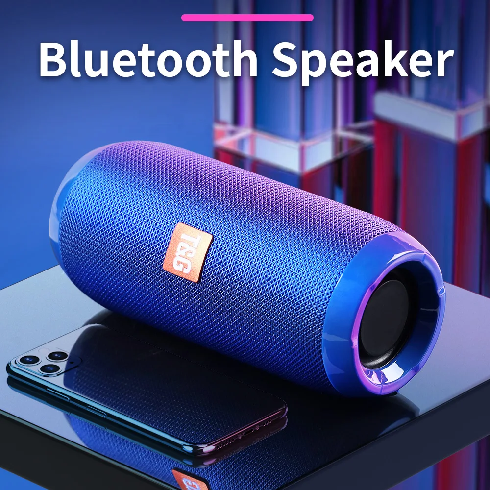 Портативная Bluetooth колонка 10 Вт Беспроводная с басами водонепроницаемая уличная