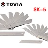 TOVIA 18mm/25mm Blades Knife 10pcs/lot SK5 Stainless Steel Blades Heavy Duty Knife Replacement Blades for Utility Knife ► Photo 1/6