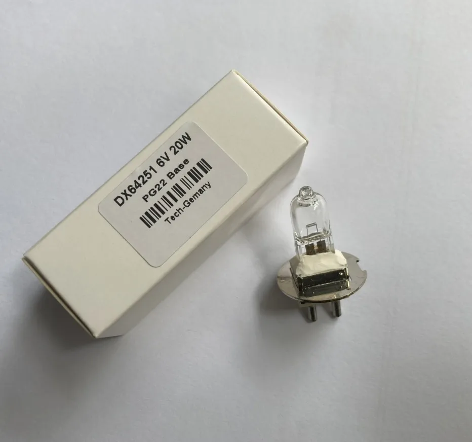 Gemany beads Replace HLX 64251 6V20W lamp Keeler Zeiss CSO slit lamp microscope 6V 20W PG22 ophthalmic lamp