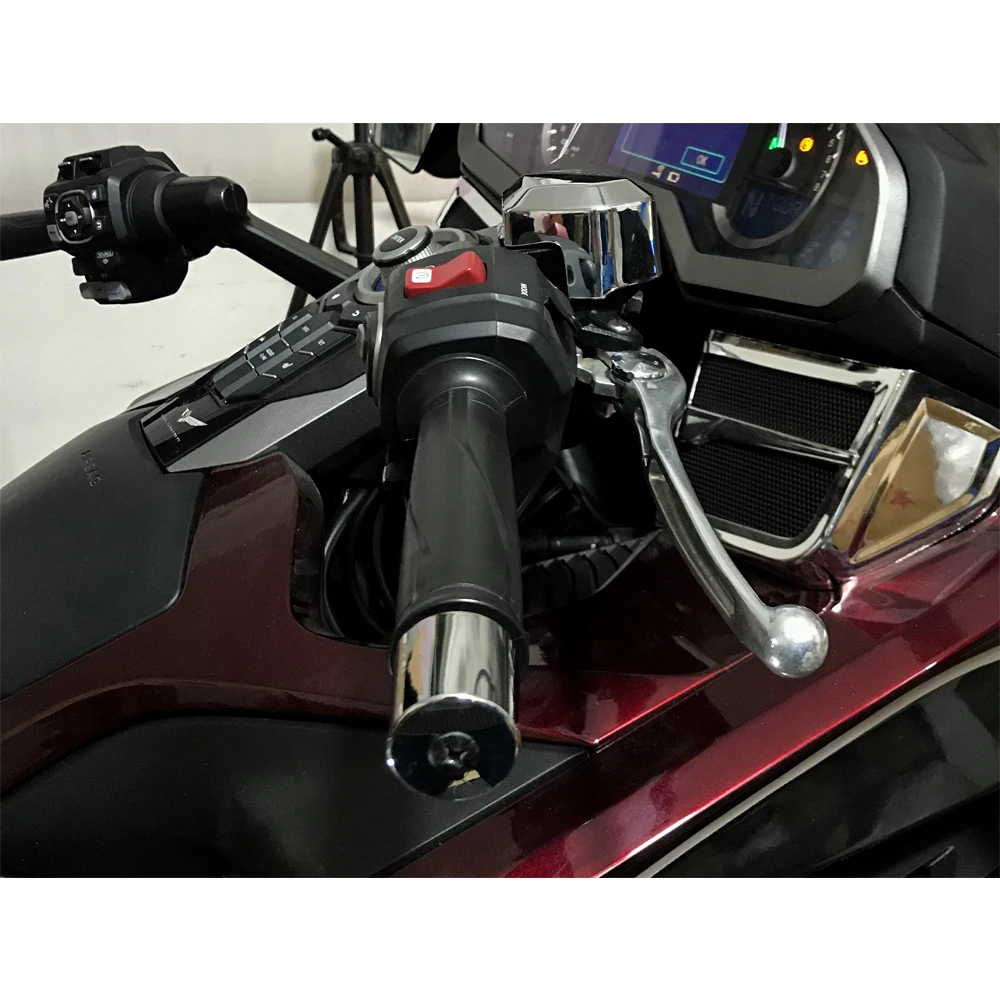 Rod end counterweight For HONDA Gold Wing 1800 GL1800 GL 1800 2001-2020 chromium handle end handle bar chrome bar ends