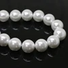 High quality white imitation shell pearl round bead 4,6,8,10,12,14mm fit diy women necklace bracelet jewelry making 15inch B1604 ► Photo 3/5