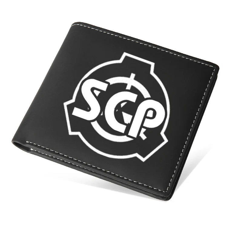 SCP Косплей из искусственной кожи сумка для денег подарок для мужчин и женщин короткий кошелек держатель для карт Портмоне