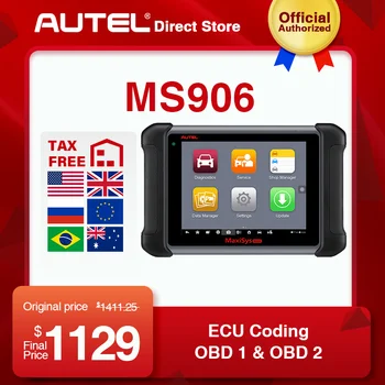 

Autel MaxiSys MS906 OBD2 Scanner Automotivo Diagnostic Key programming Code reader OEM Tools Key Coding elm327 as Gift AL319