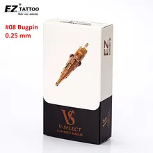 

EZ V System Tattoo Needle Cartridge # 08 ( 0.25 MM) Round Liner (RL) for Permanent Makeup Rotary Pen Machine 20PCS/Box