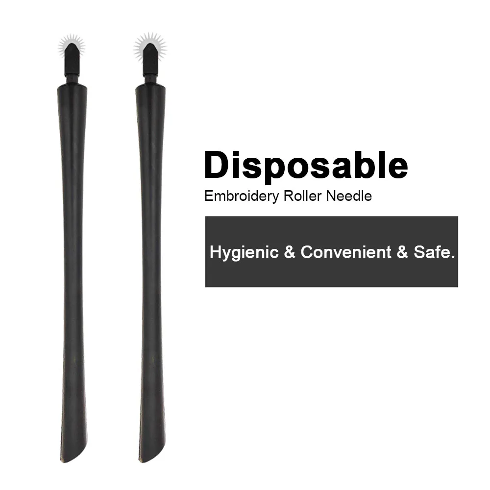 Disposable Roller Microblading Needle Tattoo Eyebrows Embroidery Pin Pen Fog Eyebrow Permanent Makeup Manual Pen Tattoo Inks