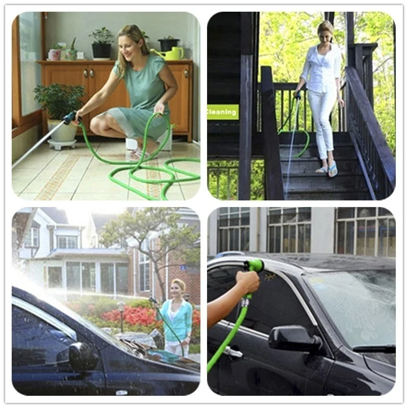 New Watering Hose Expandable Magic Hose Garden Irrigation Hose Pipe With Spray W