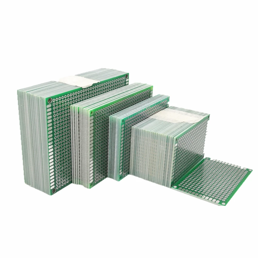 Двухсторонний медный Прототип PCB 2x8 3x7 4*6 5x7 6x8 7x9 8x12 см универсальная печатная плата