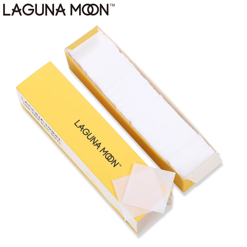 LAGUNAMOON Lint Free Nail Wipes 400Pcs Nail Surface Cleanser Gel Polish Remover 150ml UV Gel Sticky 1pc Liquid Remover Tool
