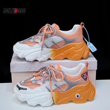 

2020 Fashion Sneakers Women Luxury Designer Ladies Footwear Baskets Femme Trainers Green Platform Shoes Woman Deportivas Mujer