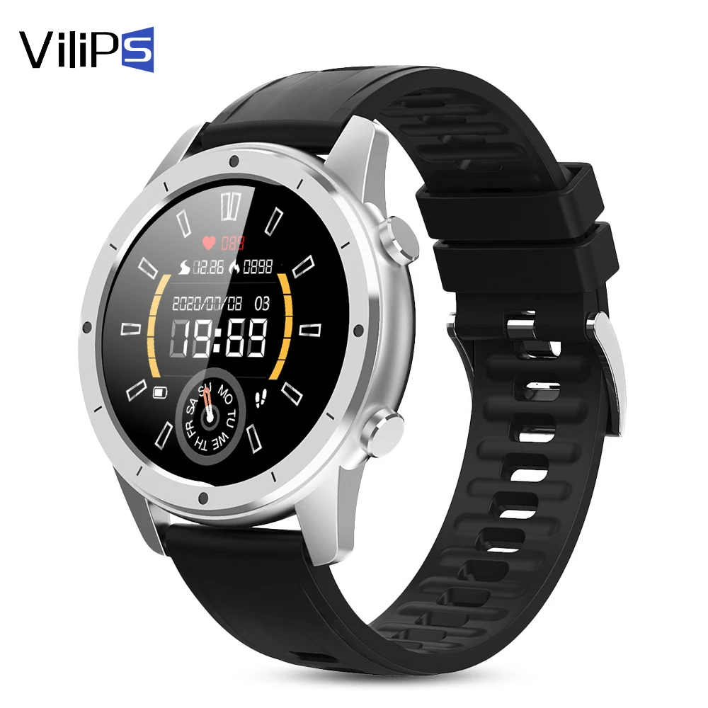 

Vilips Bluetooth Call Smart Watch Men Custom Dial Full Touch Screen Smartwatch for Android IOS Women Sports Fitness Watches F50