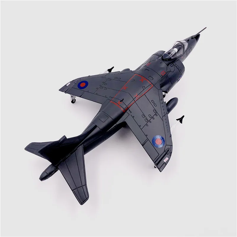 1: 72 Harrier Jump Fighter Jet металл самолет Игрушечная модель самолета