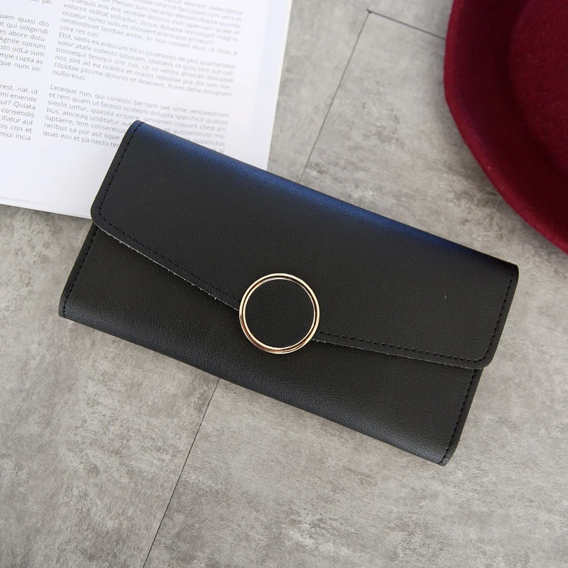 Coin Purse Wallets Metal Clutch Zipper Female Long New-Fashion Hasp Women Circle-Decor