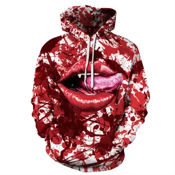 

Jessingshow Oversized Size Hoodie Women/Men Halloween 3D Print Tops Female Autumn Winter Casual Long Sleeve Pullovers Sweatshirt