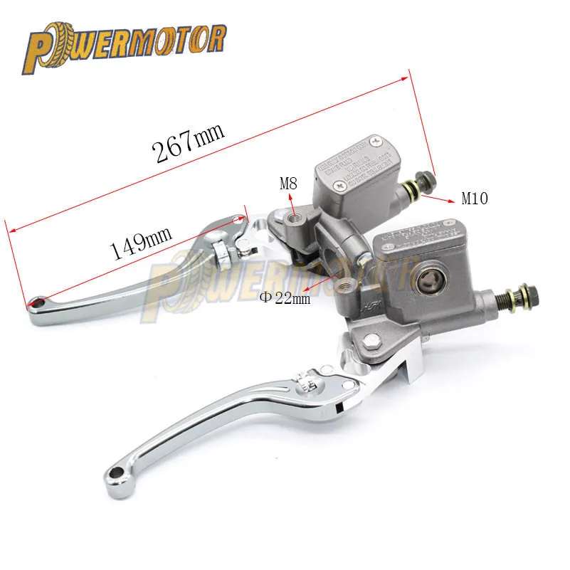 Brake Pump Brake Master Cylinder Pump Brake Clutch Adjust Hydraulic Pump Master Cylinder Handlebar Racing For Dirt Pit Bike Atv