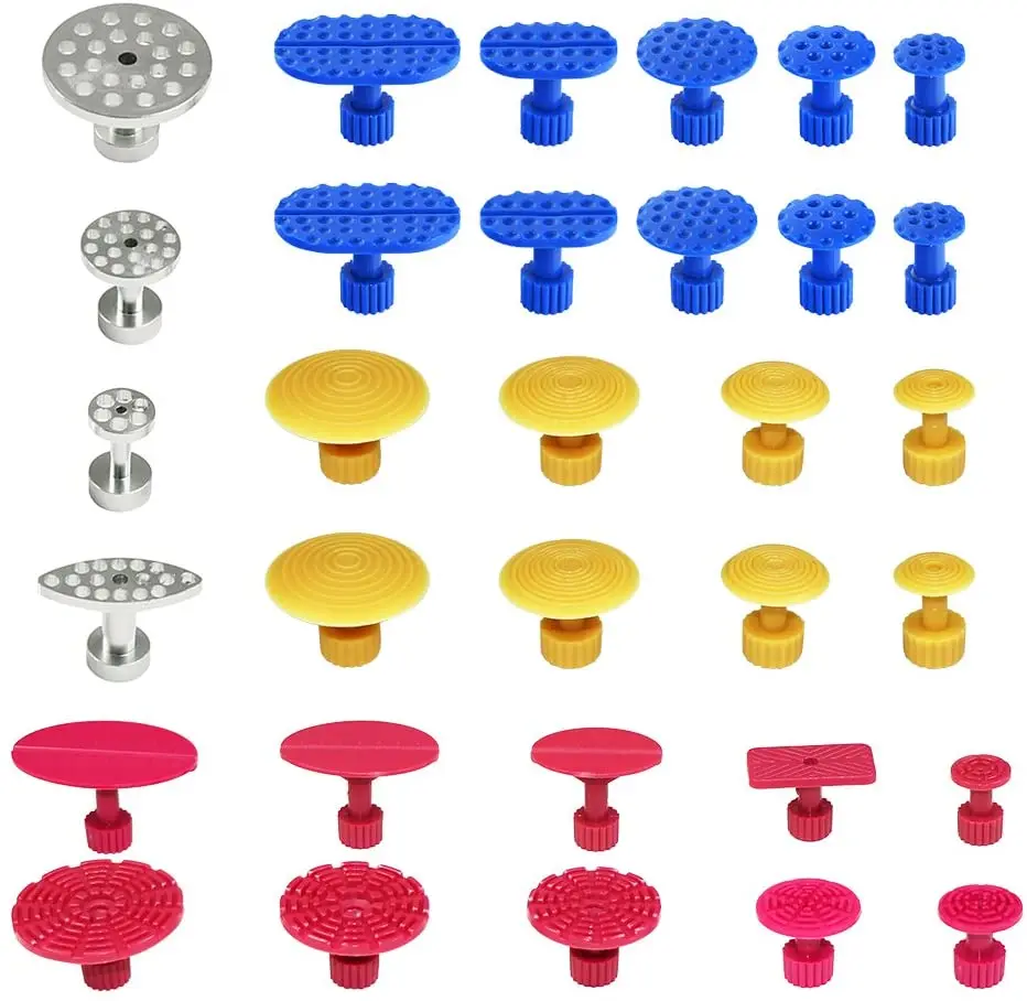 

32pcs Paintless Dent Removal Puller Tabs Dent Repairs Tools Set Aluminium Glue Pulling Tabs Car Auto Body Kits