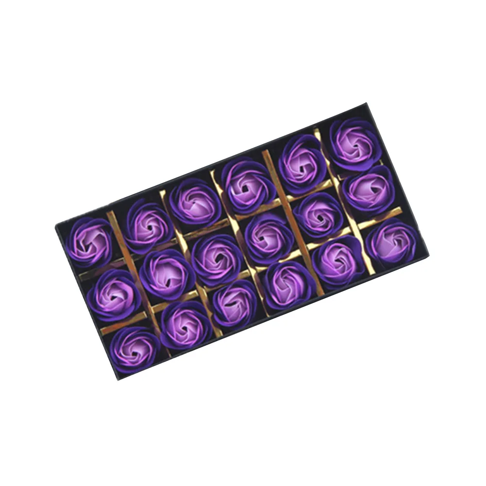 New 18Pcs Rose Soap Flower Gift Box Case Anniversary Valentines Day Birthday Present