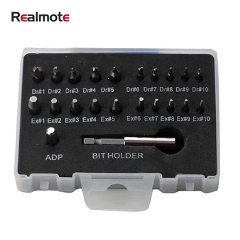 

Realmote 22pc Double-end Broken Wire Remover Anti-tooth Anti-edge Damaged Screw Head Combination Removal Tool