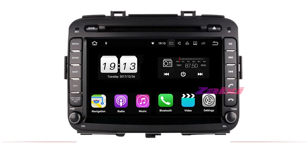 ZaiXi для Kia Rondo 2013~ автомобильное мультимедиа андроид система 2 DIN Автомобильный dvd-плеер gps-навигатор Радио Аудио WiFi