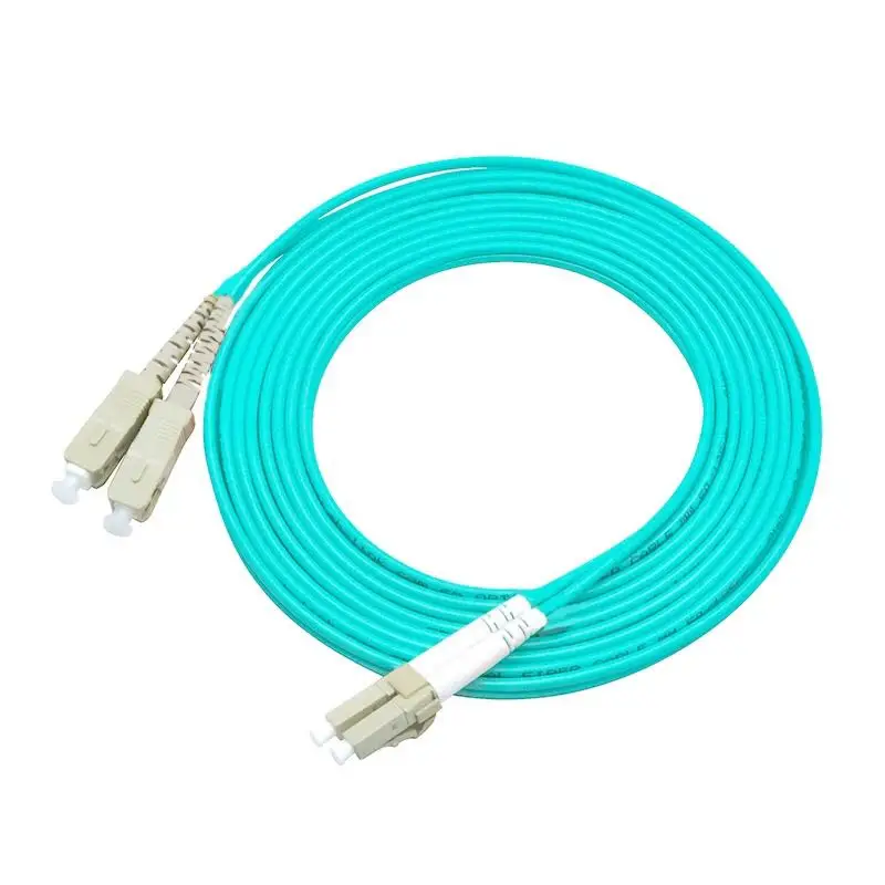 

10PCS/Pack OM3 SC/UPC-LC/UPC Multi-Mode OM3 Fiber Cable Multimode Duplex Fiber Optical Jumper Patch Cord 3M 5M 10M 10M SC-LC