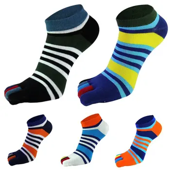 

1 Pairs/lots summer Men Socks Boys Cotton Finger Breathable Five Toe Socks Pure Sock Ideal for Five 5 Finger Toe Shoes