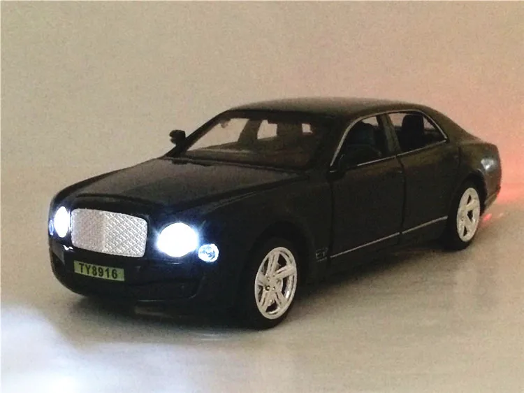 В коробке Bentley Longed для 1:32 Шесть Дверей сплава Модель автомобиля дети звук и свет Военная игрушка автомобиль