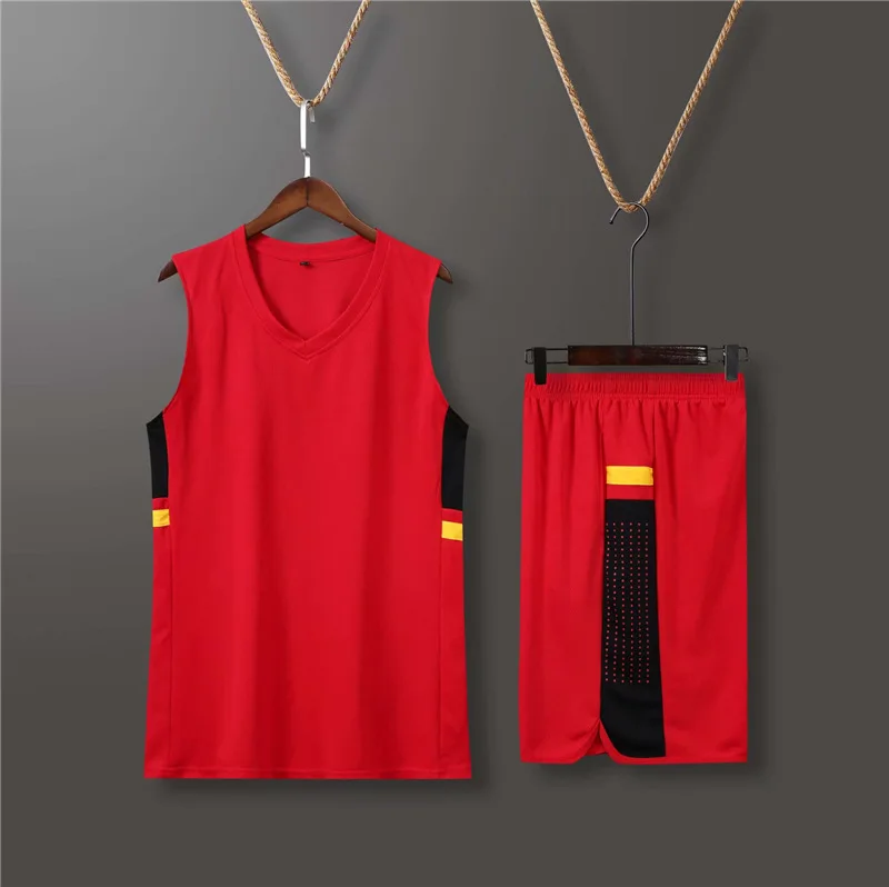 Red Not Custom Молодежная форма для баскетбола, Мужская детская дешевая футболка для баскетбола, баскетбольная форма для колледжа - Цвет: Red Not Custom