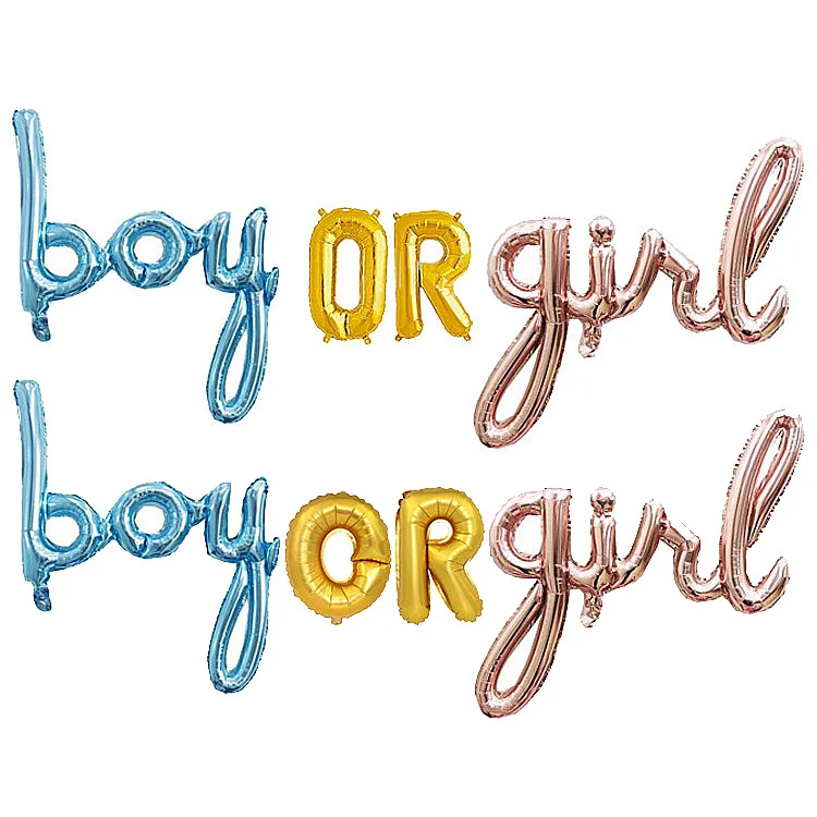 

Gender Reveal Balloons Boy or Girl Party Baby Shower Birthday Party Decorations Kids Ballon Chiffre Golden Aniversario Fiesta
