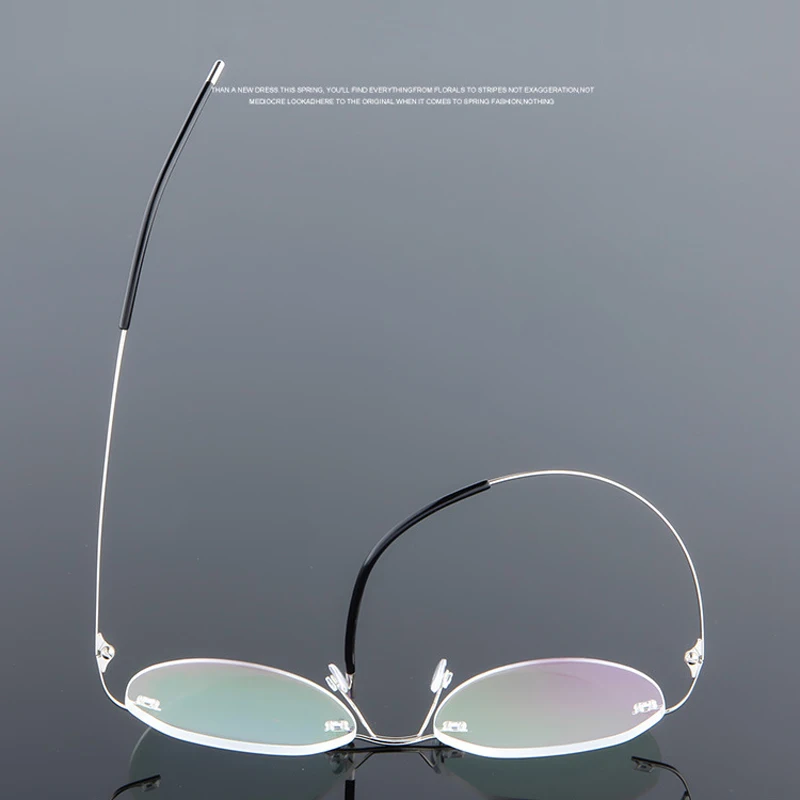 Eyeglasses Frames Eyeglass Frames Elbru Ultralight Eyeglasses Frames Memory Titanium Rimless Reading Glasses Men & Women Presbyopic Eyeglasses Brand Design