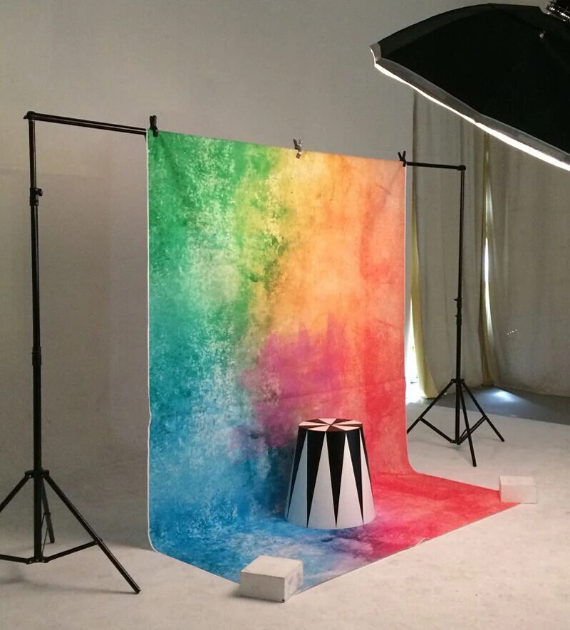 Регулируемый телескопический складной Фотофон 3x2 6 м стойка для фотостудии