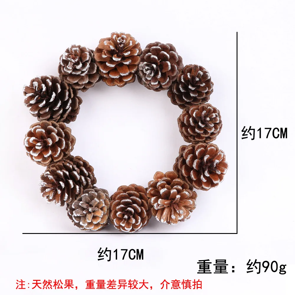 Стиль натуральный Pinecone Рождество декоративная подвеска Рождественская сцена декоративная подставка под фото Pinecone гирлянда