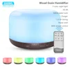 500ml Aroma Essential Oil Diffuser Ultrasonic Air Humidifier For Xiomi With Wood Grain Remote Control For Office Home ► Photo 1/6