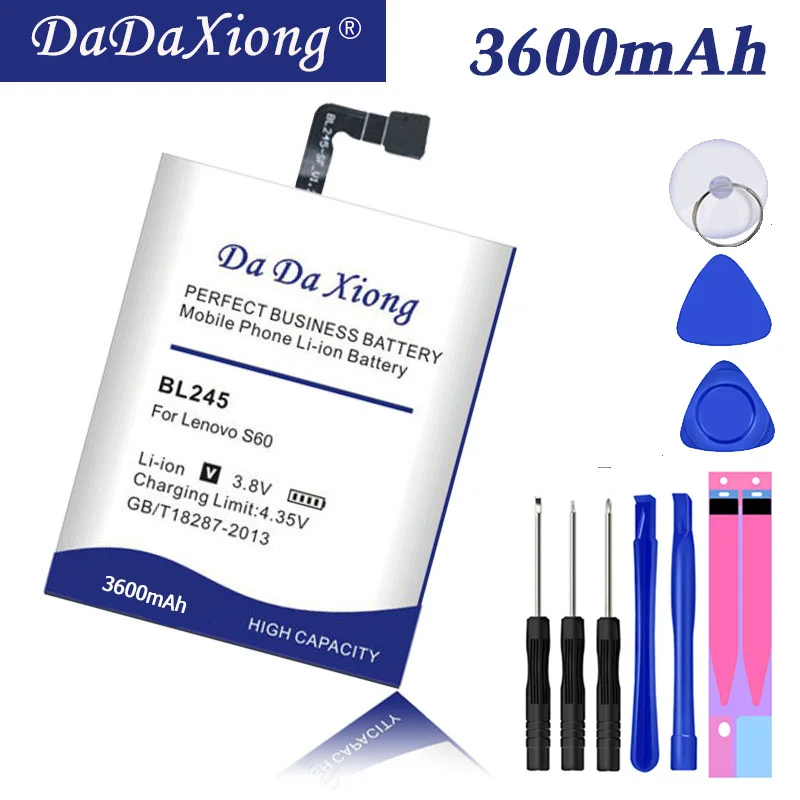 Da Xiong оригинальный 3600mAh BL245 аккумулятор для Lenovo S60 S60T S60W мобильный телефон