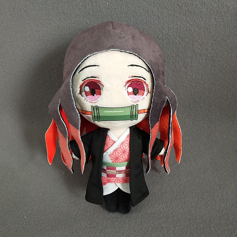 Японское аниме Demon Slayer плюшевая анимэ кукла периферийная чучела Tanjirou Nezuko Zenitsu Inosuke плюшевые игрушки хобби коллекции - Цвет: Kamado  Nezuko