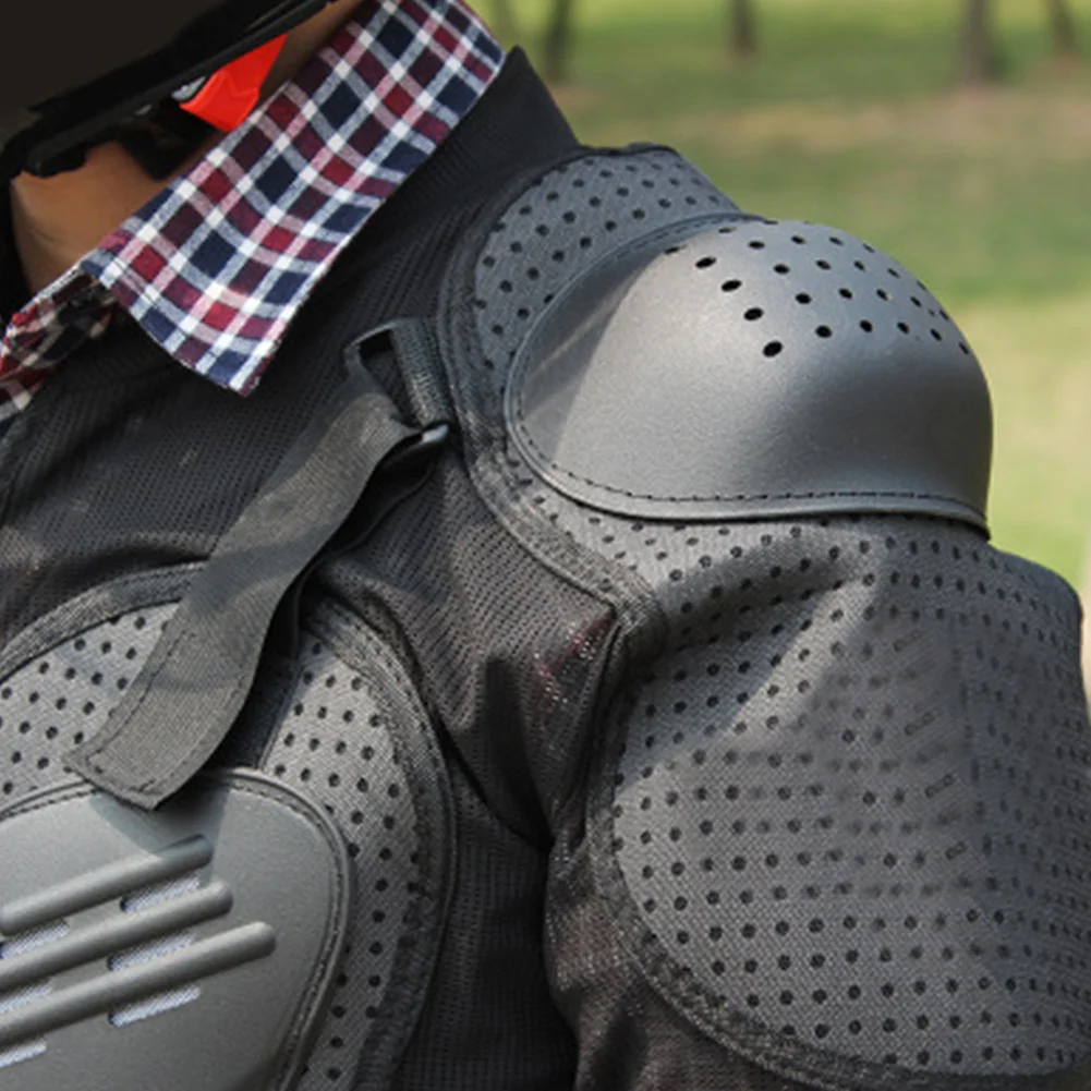 Мотоциклетная Броня куртка Защита тела для позвоночника Грудь предплечья Мужская черная